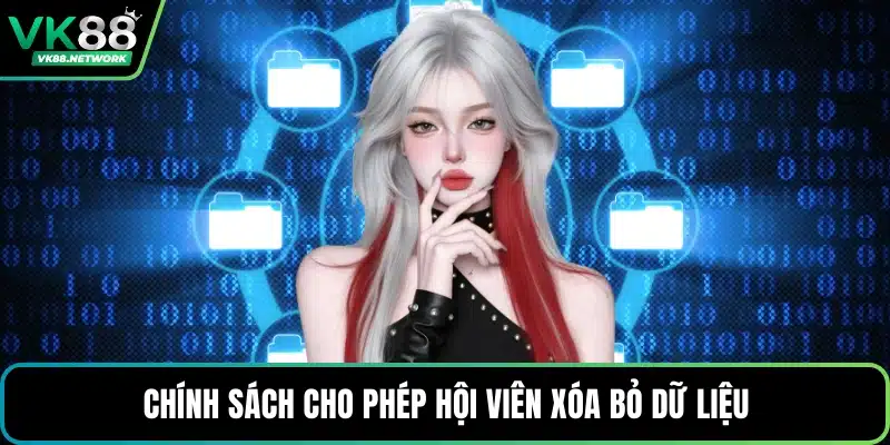 Chính sách cho phép hội viên xóa bỏ dữ liệu